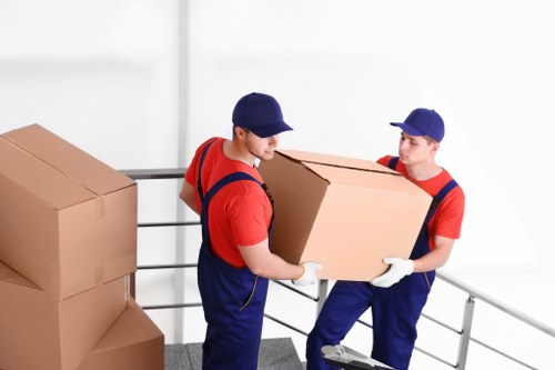 House removalists loading furniture for a Camberwell home move