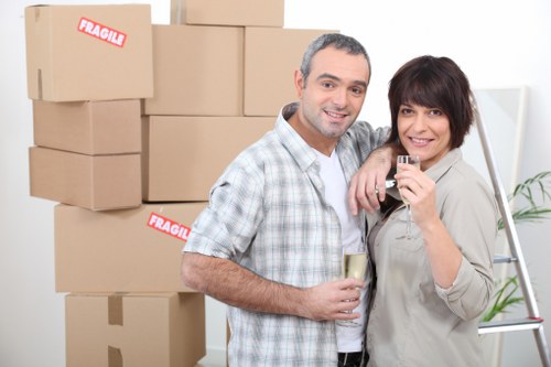 Packing office equipment and files for a Camberwell move